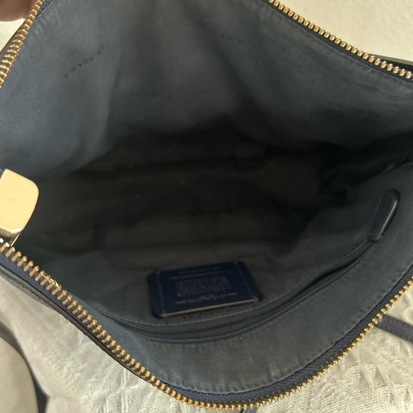 Navy Coach Crossbody and Shoulder Handbag - Picture 5 of 12
